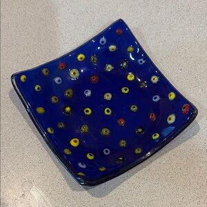 Colorful Glass Trinket Dish Muramoto